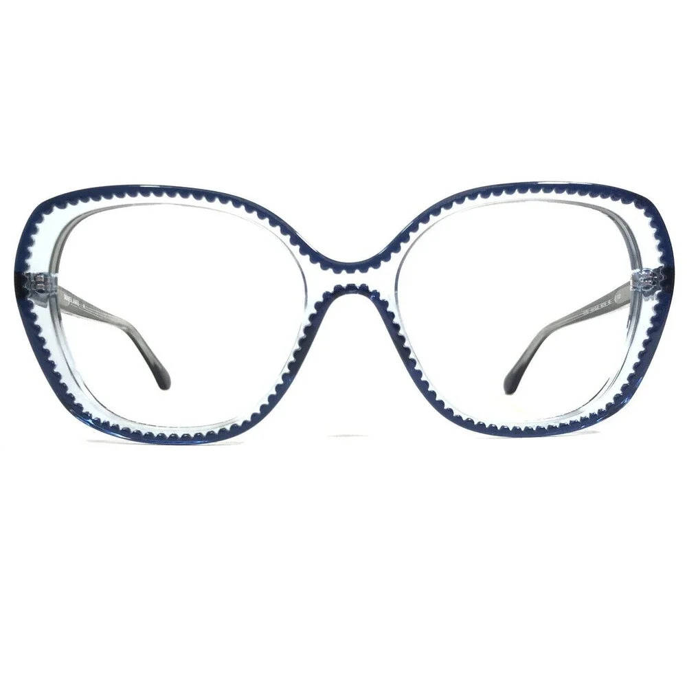 Draper James Eyeglasses Frames DJ7032 424 BLUE Clear Square Oversized 56-18-140